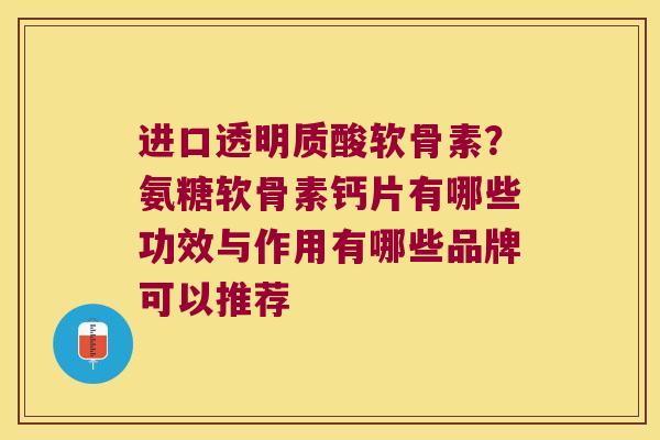 进口透明质酸软骨素?氨糖软骨素钙片有哪些功效与作用有哪些品牌可以推荐 进口透明质酸软骨素?氨糖软骨素钙片有哪些功效与作用有哪些品牌可以推荐