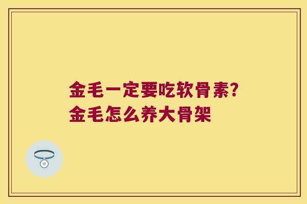 金毛一定要吃软骨素?金毛怎么养大骨架 金毛一定要吃软骨素?金毛怎么养大骨架