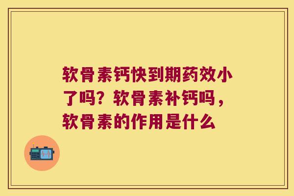 软骨素钙快到期小了吗？软骨素补钙吗，软骨素的作用是什么
