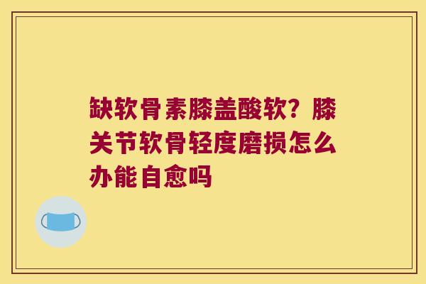 缺软骨素膝盖酸软?膝关节软骨轻度磨损怎么办能自愈吗 缺软骨素膝盖酸软?膝关节软骨轻度磨损怎么办能自愈吗