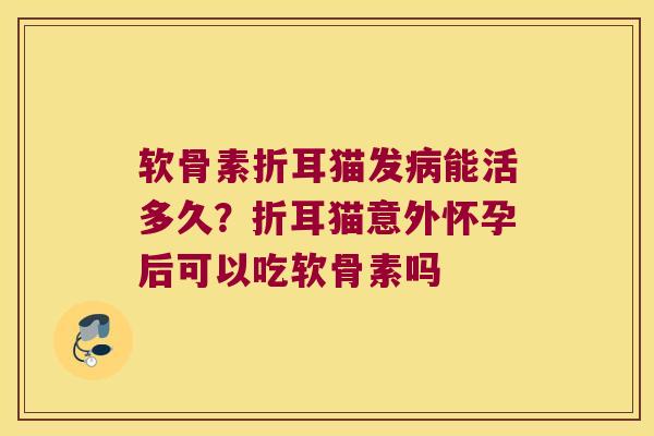 软骨素折耳猫发能活多久?折耳猫意外怀孕后可以吃软骨素吗 软骨素折耳猫发能活多久?折耳猫意外怀孕后可以吃软骨素吗