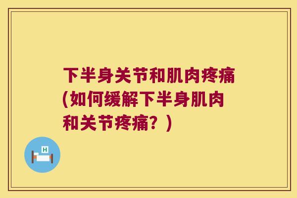 下半身关节和肌肉(如何缓解下半身肌肉和关节?) 下半身关节和肌肉(如何缓解下半身肌肉和关节?)