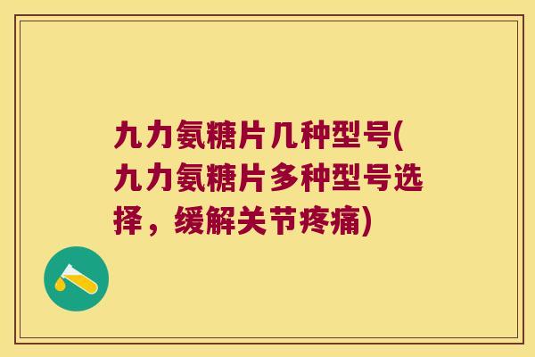 九力氨糖片几种型号(九力氨糖片多种型号选择,缓解关节) 九力氨糖片几种型号(九力氨糖片多种型号选择,缓解关节)