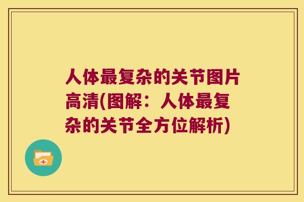 人体复杂的关节图片高清(图解:人体复杂的关节全方位解析) 人体复杂的关节图片高清(图解:人体复杂的关节全方位解析)