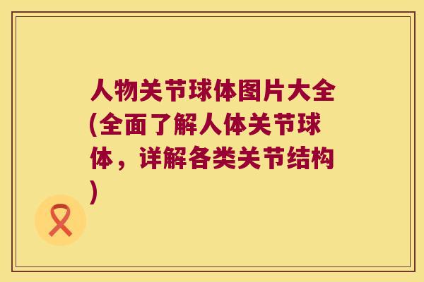人物关节球体图片大全(全面了解人体关节球体，详解各类关节结构)