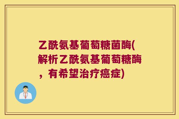 乙酰氨基葡萄糖菌酶(解析乙酰氨基葡萄糖酶,有希望症) 乙酰氨基葡萄糖菌酶(解析乙酰氨基葡萄糖酶,有希望症)