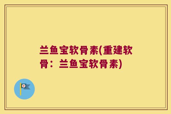 兰鱼宝软骨素(重建软骨：兰鱼宝软骨素)