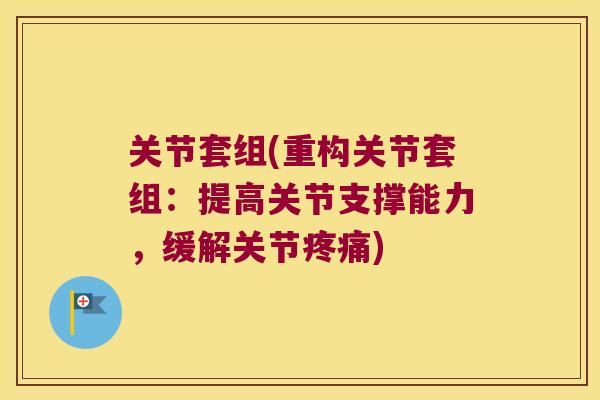 关节套组(重构关节套组:提高关节支撑能力,缓解关节) 关节套组(重构关节套组:提高关节支撑能力,缓解关节)