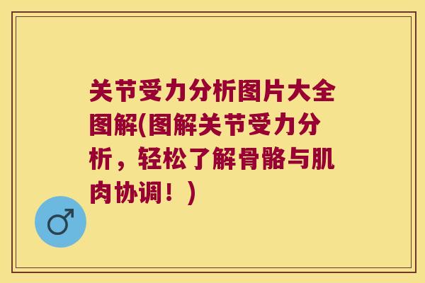 关节受力分析图片大全图解(图解关节受力分析，轻松了解骨骼与肌肉协调！)