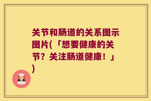 关节和肠道的关系图示图片(「想要健康的关节？关注肠道健康！」)
