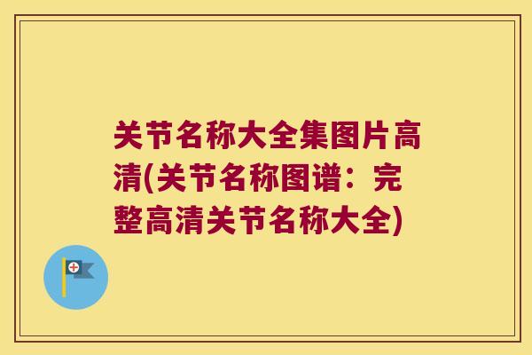 关节名称大全集图片高清(关节名称图谱:完整高清关节名称大全) 关节名称大全集图片高清(关节名称图谱:完整高清关节名称大全)