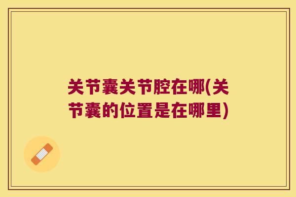 关节囊关节腔在哪(关节囊的位置是在哪里)