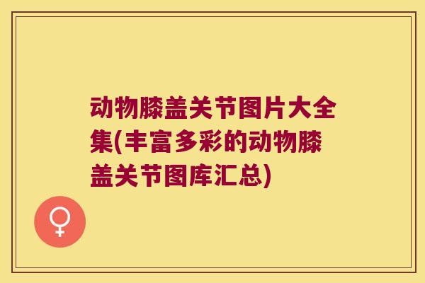 动物膝盖关节图片大全集(丰富多彩的动物膝盖关节图库汇总) 动物膝盖关节图片大全集(丰富多彩的动物膝盖关节图库汇总)