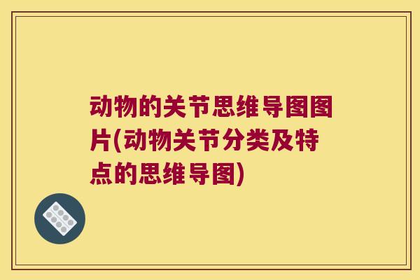 动物的关节思维导图图片(动物关节分类及特点的思维导图)