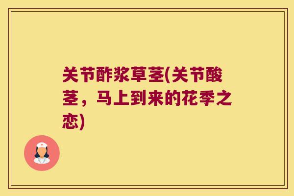 关节酢浆草茎(关节酸茎，马上到来的花季之恋)