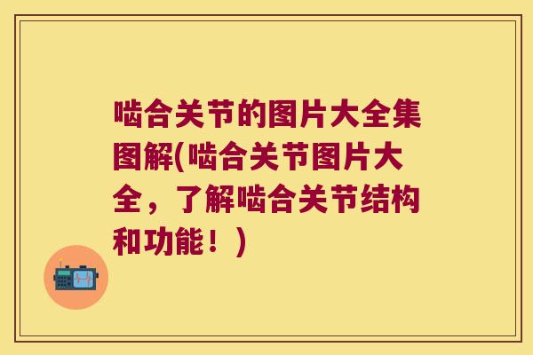 啮合关节的图片大全集图解(啮合关节图片大全,了解啮合关节结构和功能!) 啮合关节的图片大全集图解(啮合关节图片大全,了解啮合关节结构和功能!)