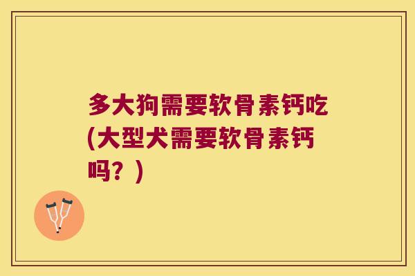 多大狗需要软骨素钙吃(大型犬需要软骨素钙吗?) 多大狗需要软骨素钙吃(大型犬需要软骨素钙吗?)