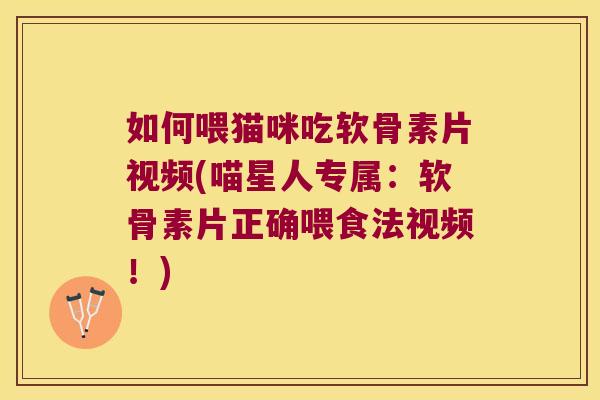 如何喂猫咪吃软骨素片视频(喵星人专属：软骨素片正确喂食法视频！)