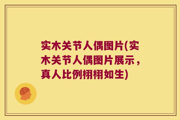 实木关节人偶图片(实木关节人偶图片展示,真人比例栩栩如生) 实木关节人偶图片(实木关节人偶图片展示,真人比例栩栩如生)