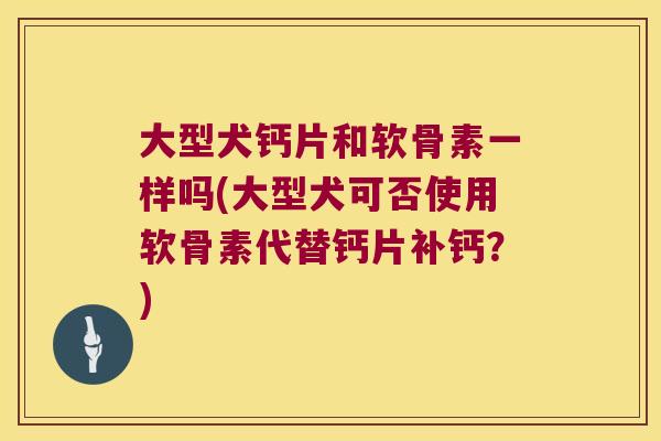 大型犬钙片和软骨素一样吗(大型犬可否使用软骨素代替钙片补钙？)