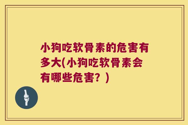 小狗吃软骨素的危害有多大(小狗吃软骨素会有哪些危害?) 小狗吃软骨素的危害有多大(小狗吃软骨素会有哪些危害?)