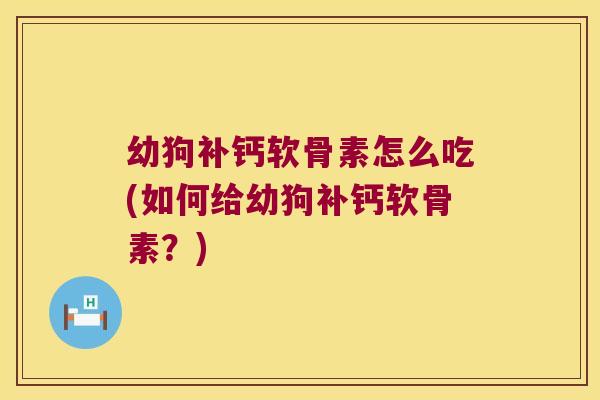 幼狗补钙软骨素怎么吃(如何给幼狗补钙软骨素?) 幼狗补钙软骨素怎么吃(如何给幼狗补钙软骨素?)