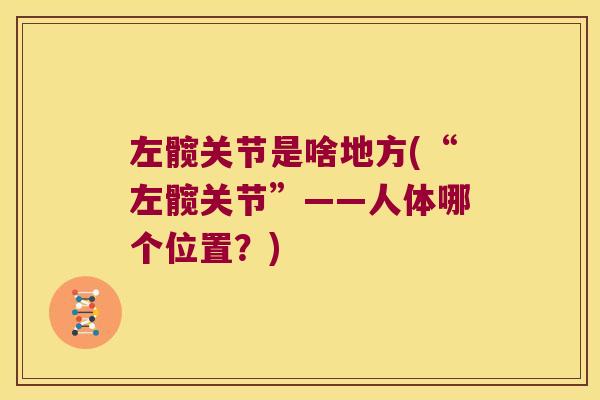 左髋关节是啥地方(“左髋关节”——人体哪个位置?) 左髋关节是啥地方(“左髋关节”——人体哪个位置?)