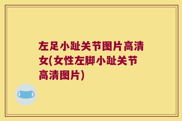左足小趾关节图片高清女(女性左脚小趾关节高清图片)