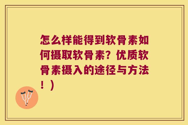 怎么样能得到软骨素如何摄取软骨素？优质软骨素摄入的途径与方法！)