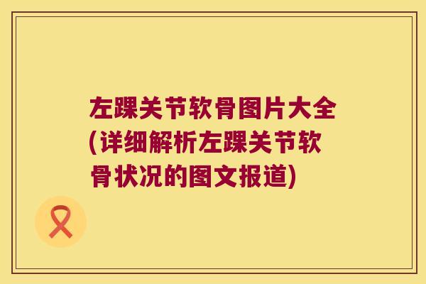 左踝关节软骨图片大全(详细解析左踝关节软骨状况的图文报道) 左踝关节软骨图片大全(详细解析左踝关节软骨状况的图文报道)