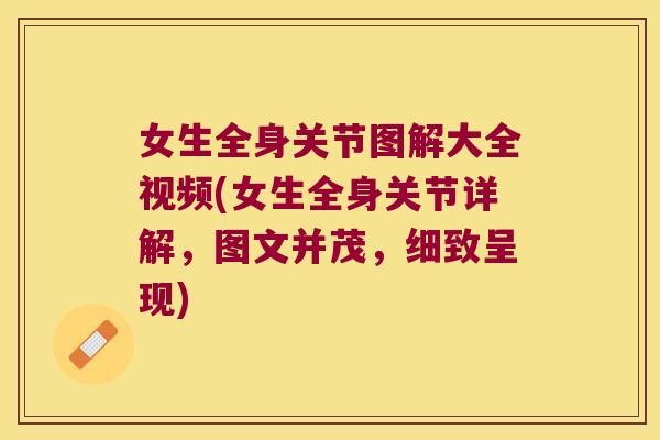 女生全身关节图解大全视频(女生全身关节详解,图文并茂,细致呈现) 女生全身关节图解大全视频(女生全身关节详解,图文并茂,细致呈现)