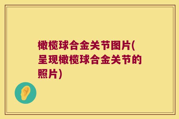 橄榄球合金关节图片(呈现橄榄球合金关节的照片) 橄榄球合金关节图片(呈现橄榄球合金关节的照片)