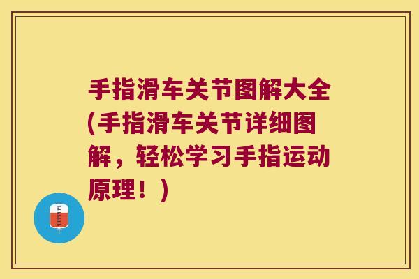 手指滑车关节图解大全(手指滑车关节详细图解,轻松学习手指运动原理!) 手指滑车关节图解大全(手指滑车关节详细图解,轻松学习手指运动原理!)