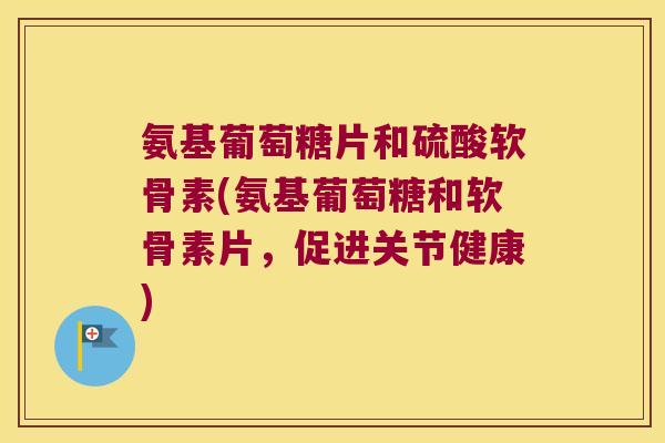 氨基葡萄糖片和硫酸软骨素(氨基葡萄糖和软骨素片,促进关节健康) 氨基葡萄糖片和硫酸软骨素(氨基葡萄糖和软骨素片,促进关节健康)
