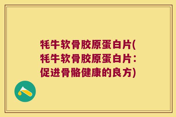 牦牛软骨胶原蛋白片(牦牛软骨胶原蛋白片:促进骨骼健康的良方) 牦牛软骨胶原蛋白片(牦牛软骨胶原蛋白片:促进骨骼健康的良方)