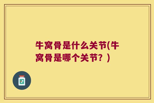 牛窝骨是什么关节(牛窝骨是哪个关节？)