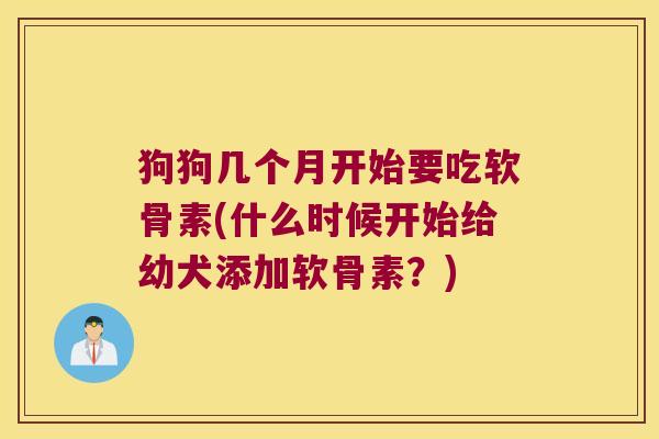 狗狗几个月开始要吃软骨素(什么时候开始给幼犬添加软骨素？)