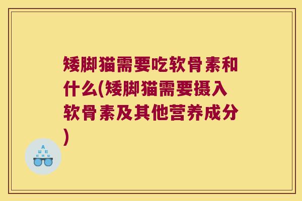 矮脚猫需要吃软骨素和什么(矮脚猫需要摄入软骨素及其他营养成分) 矮脚猫需要吃软骨素和什么(矮脚猫需要摄入软骨素及其他营养成分)