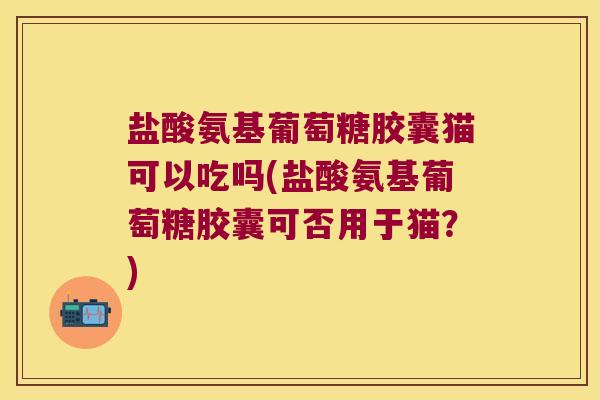 盐酸氨基葡萄糖胶囊猫可以吃吗(盐酸氨基葡萄糖胶囊可否用于猫？)
