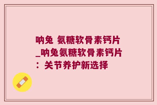 呐兔 氨糖软骨素钙片_呐兔氨糖软骨素钙片：关节养护新选择