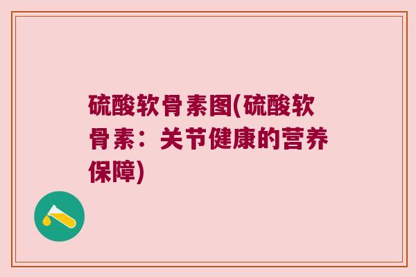 硫酸软骨素图(硫酸软骨素:关节健康的营养保障) 硫酸软骨素图(硫酸软骨素:关节健康的营养保障)