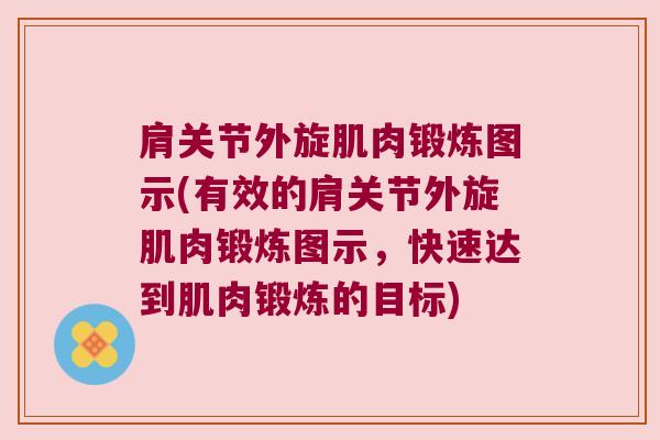 肩关节外旋肌肉锻炼图示(有效的肩关节外旋肌肉锻炼图示,快速达到肌肉锻炼的目标) 肩关节外旋肌肉锻炼图示(有效的肩关节外旋肌肉锻炼图示,快速达到肌肉锻炼的目标)