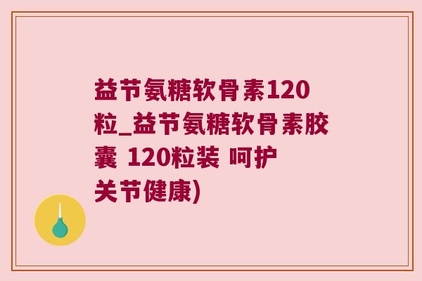 益节氨糖软骨素120粒_益节氨糖软骨素胶囊 120粒装 呵护关节健康) 益节氨糖软骨素120粒_益节氨糖软骨素胶囊 120粒装 呵护关节健康)