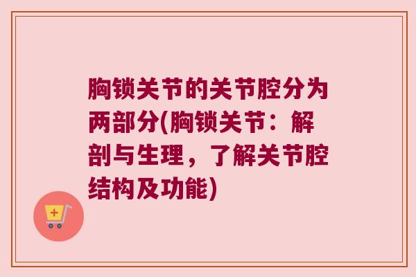 胸锁关节的关节腔分为两部分(胸锁关节：解剖与生理，了解关节腔结构及功能)