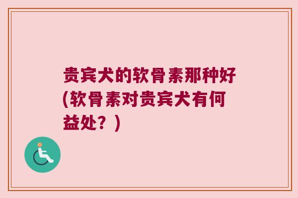 贵宾犬的软骨素那种好(软骨素对贵宾犬有何益处?) 贵宾犬的软骨素那种好(软骨素对贵宾犬有何益处?)