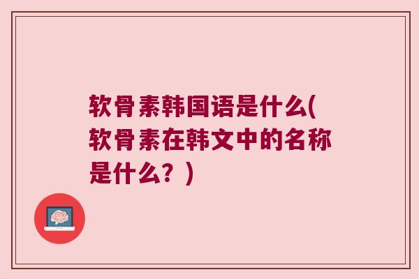 软骨素韩国语是什么(软骨素在韩文中的名称是什么？)