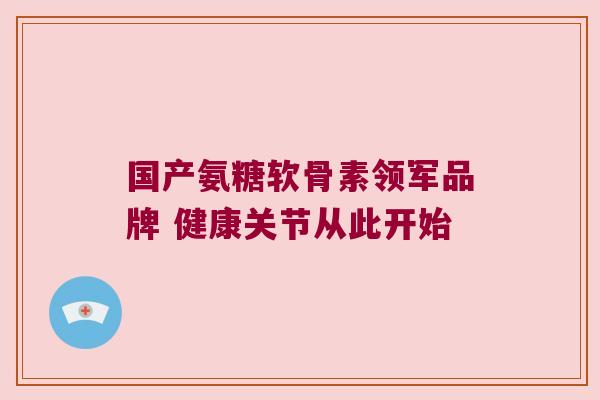 国产氨糖软骨素领军品牌 健康关节从此开始 国产氨糖软骨素领军品牌 健康关节从此开始