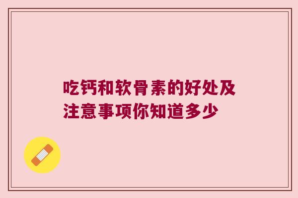 吃钙和软骨素的好处及注意事项你知道多少 吃钙和软骨素的好处及注意事项你知道多少
