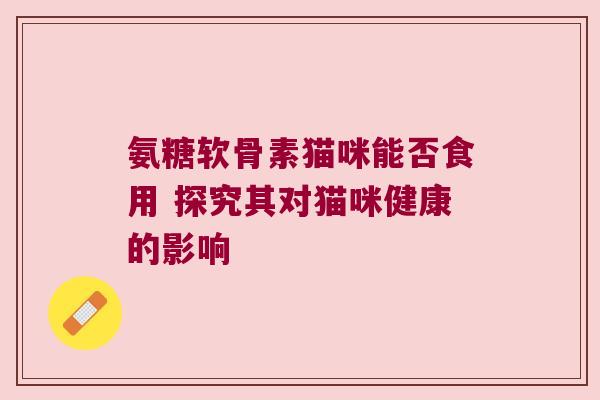 氨糖软骨素猫咪能否食用 探究其对猫咪健康的影响 氨糖软骨素猫咪能否食用 探究其对猫咪健康的影响